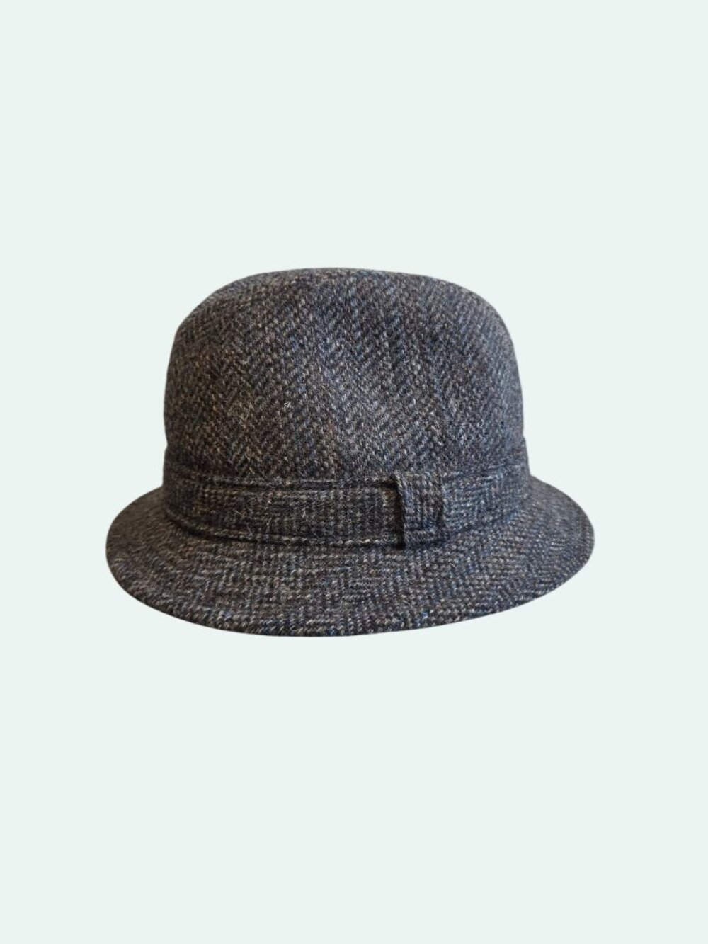 Vintage Pendleton Tweed Bucket Hat Winter Style Trilby Fedora Tweed Herringbone